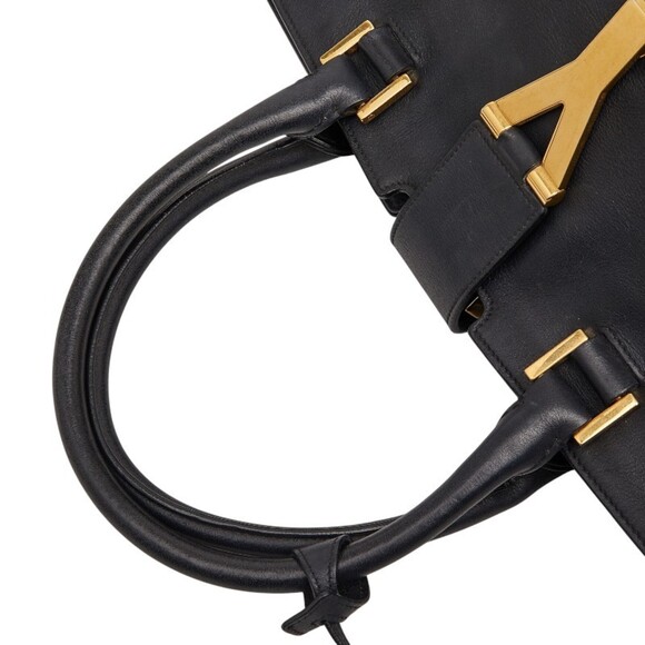 Saint Laurent Y-Line Cabas Classic Handbag 311208 Black Leather Women's SAINT... - Picture 10 of 13